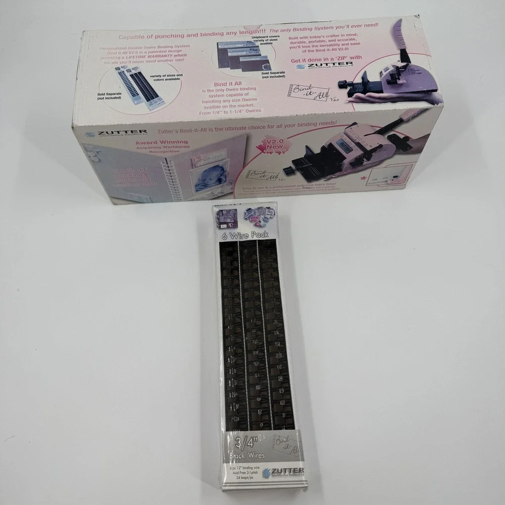 Zutter Bind It All Version 2.0 Original Wire Binding System‎ + Wires Bundle